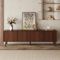 Virubi Mid-Century Modern TV Stand, Entertainment Center