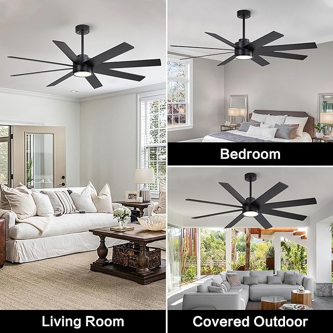 WINGBO 72" Large DC Ceiling Fans