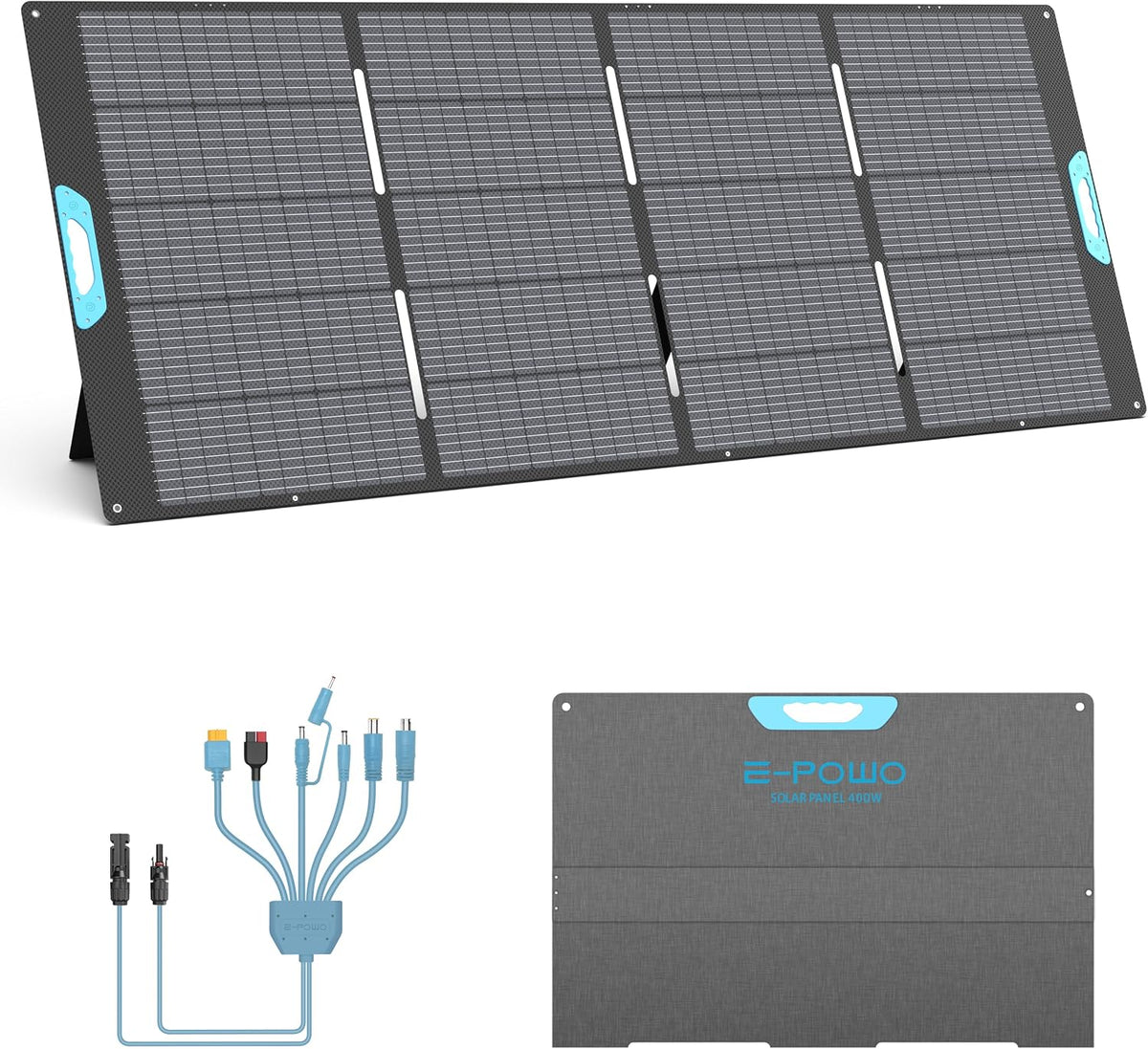 400W Portable Solar Panel for Power Station, 23.5% High Efficiency ETFE