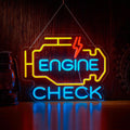 Check Engine Neon Sign for Garage Wall Decor Check Engine Neon Signs Car Auto