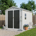 Restland 6x8 FT Resin Storage Shed with Floor & Windows