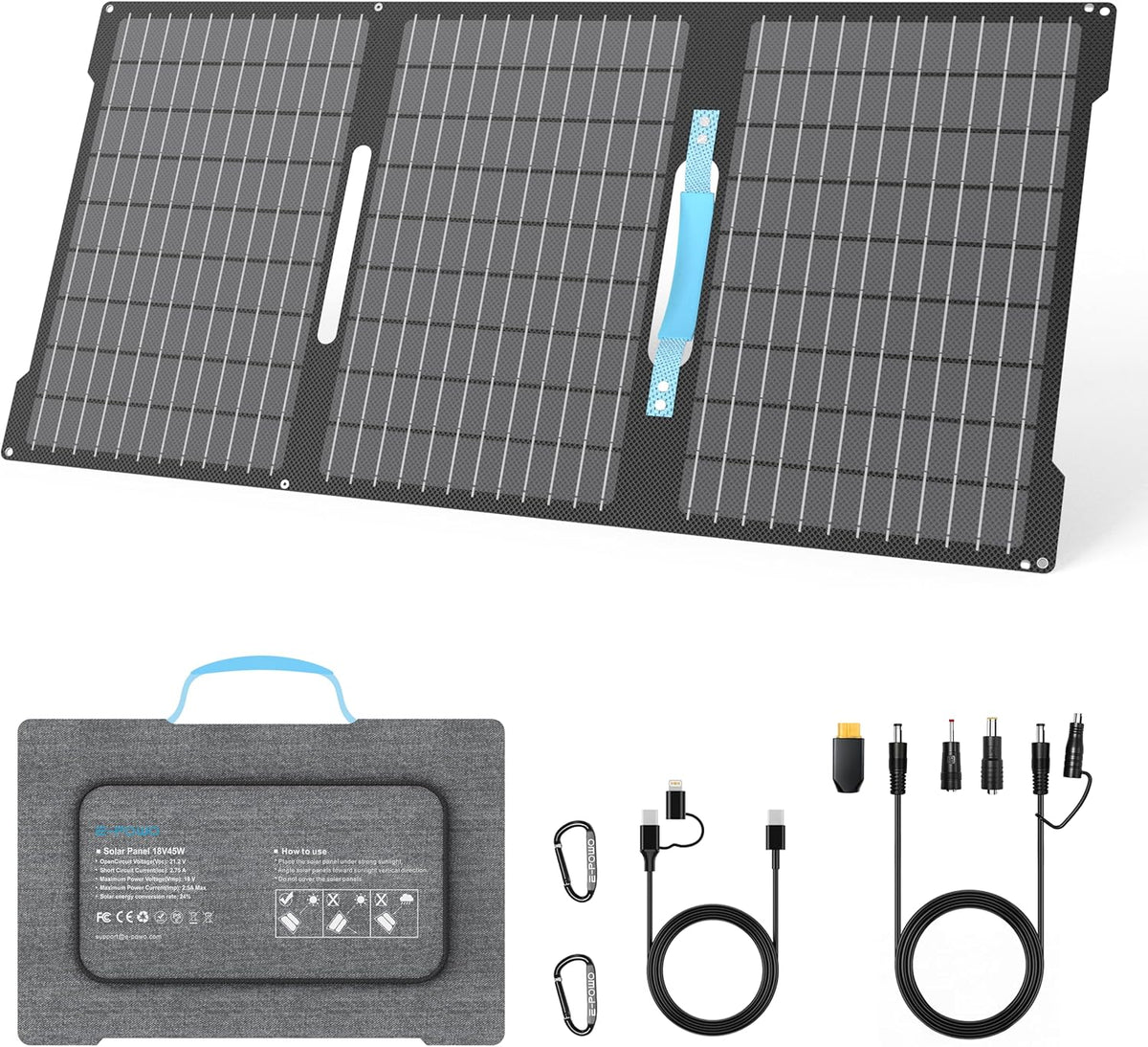 E-POWO 45W Portable Solar Panels Chargers