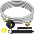 NQN 12FT Stainless Braided Propane Adapter Hose