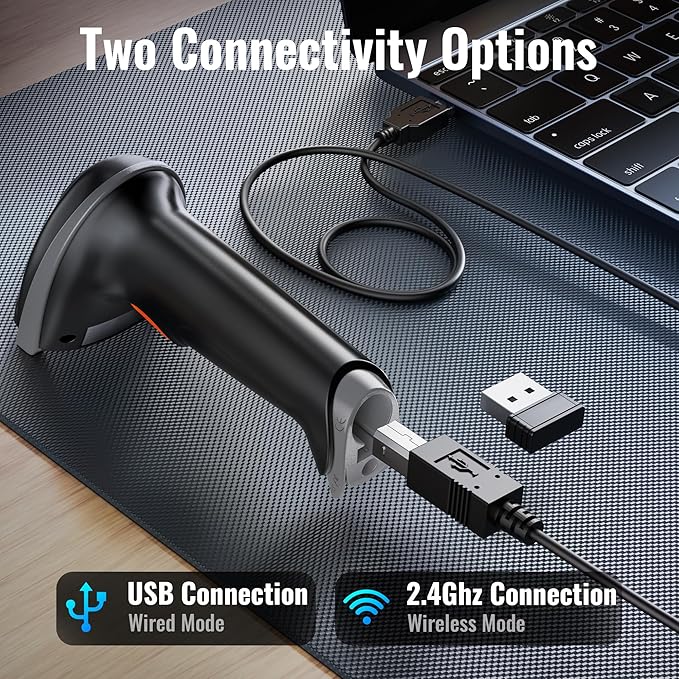 Tera Barcode Scanner Wireless Versatile 2-in-1