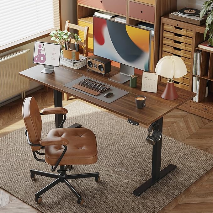 Agilestic Electric Standing Desk, 63 x 24 Inches Height Adjustable Desk