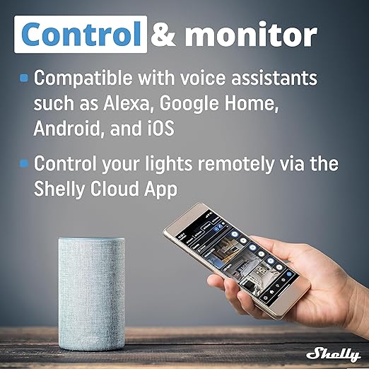 Shelly Plus Wall Dimmer UL | WiFi Smart Wall Dimmer Switch | Home Automation | (2 Pack)