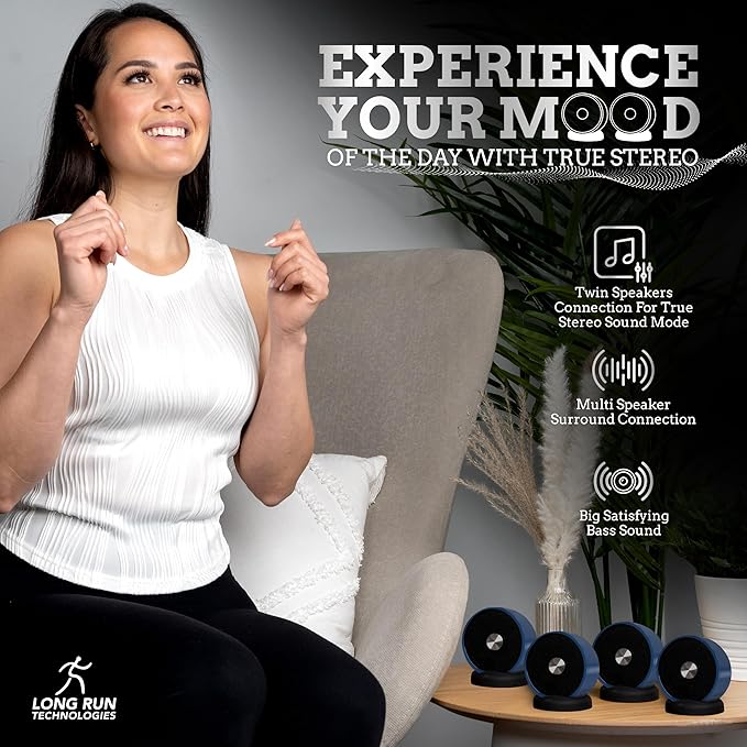 Long Run Technologies Paired Bluetooth Speakers