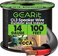 GEARit Outdoor Speaker Wire CL3 Rated, 14 Gauge Speaker Wire, Speaker Cable 100