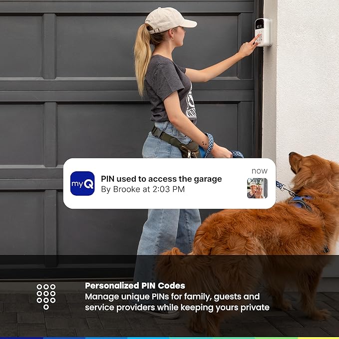 myQ Smart Garage Door Video Keypad