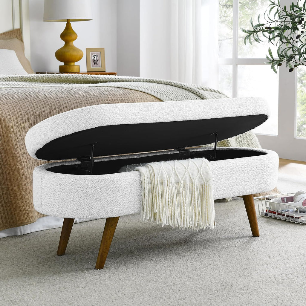 43.5" ottoman with storage, storage ottoman bench with shown in use