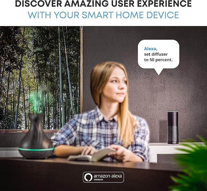 Sierra Modern Home Smart WiFi Wireless Essential Oil Aromatherapy 400ml
