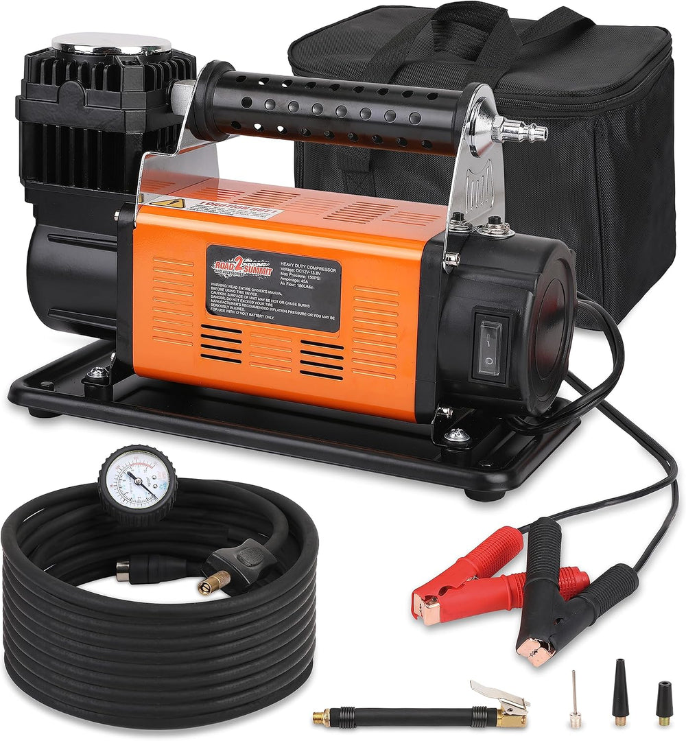 Heavy Duty Portable 12V Air Compressor Kit Inflate 6.35CFM (180L/ Min), Max 1...