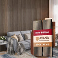 Avana Acoustic Wood Wall Panels – 47.2 X 12.6 Inch Walnut Acoustic Panels 2 PCs