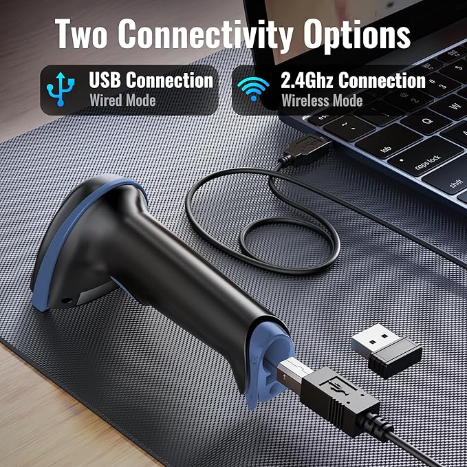 Tera 1D 2D QR Barcode Scanner Wireless and Wired