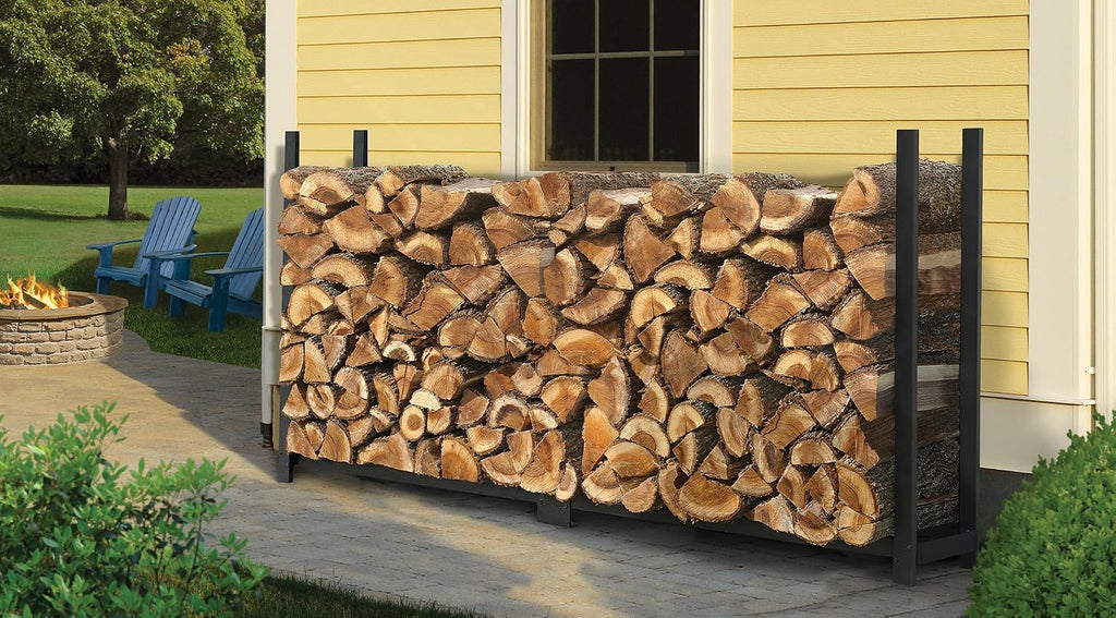 shelterlogic 4' firewood-rack-in-a-box all-season ultra duty steel premium, close-up detail