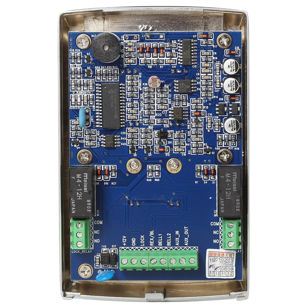 uhppote metal shell rfid 125khz door access control, side view