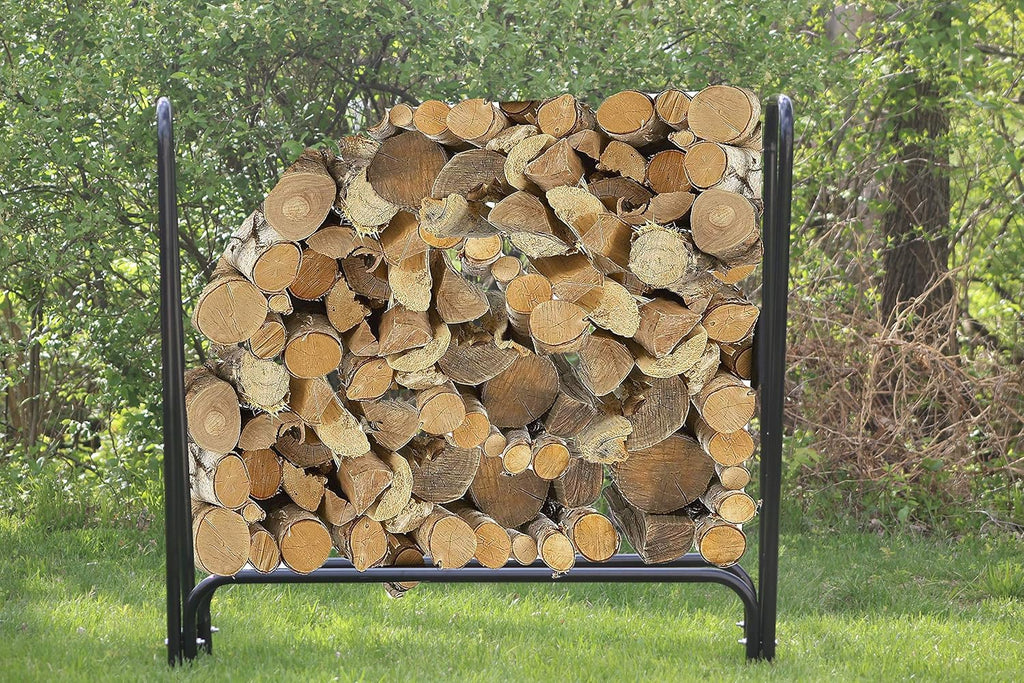 ashman log rack – firewood log rack, indoor, close-up detail