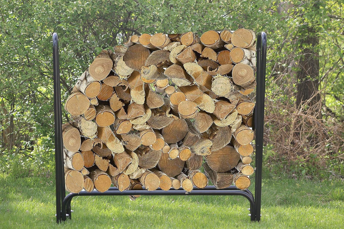 ashman log rack – firewood log rack, indoor, close-up detail