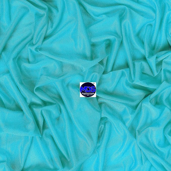 MDS Halloween Chiffon Draping Fabric - 2 Panel, 30" Wide x 100ft Long - Sheer Spooky Arbor & Canopy Drapery for Haunted House Backdrops, Party Ceilings, DIY Costumes & Themed Events - Peacock Blue (Pack of 2)